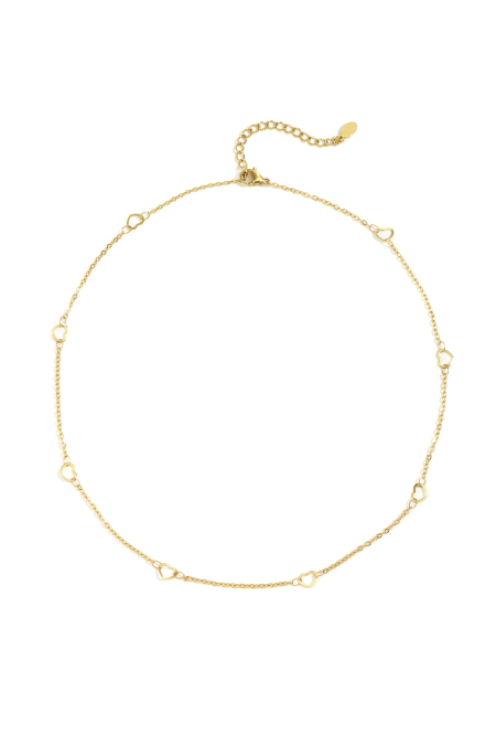 Colliers chaîne cœur décontracté quotidien simple série bijoux pour femmes