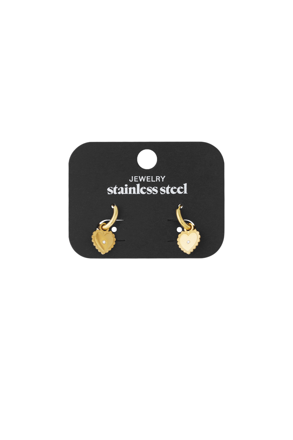 Boucles D'Oreilles Mini Coeur À Pois h5Image3