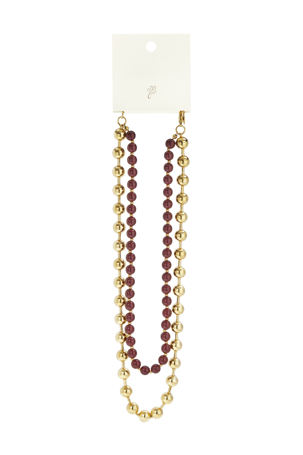 Collier À Maillons Avec Perles Dorées Et Colorées Image5