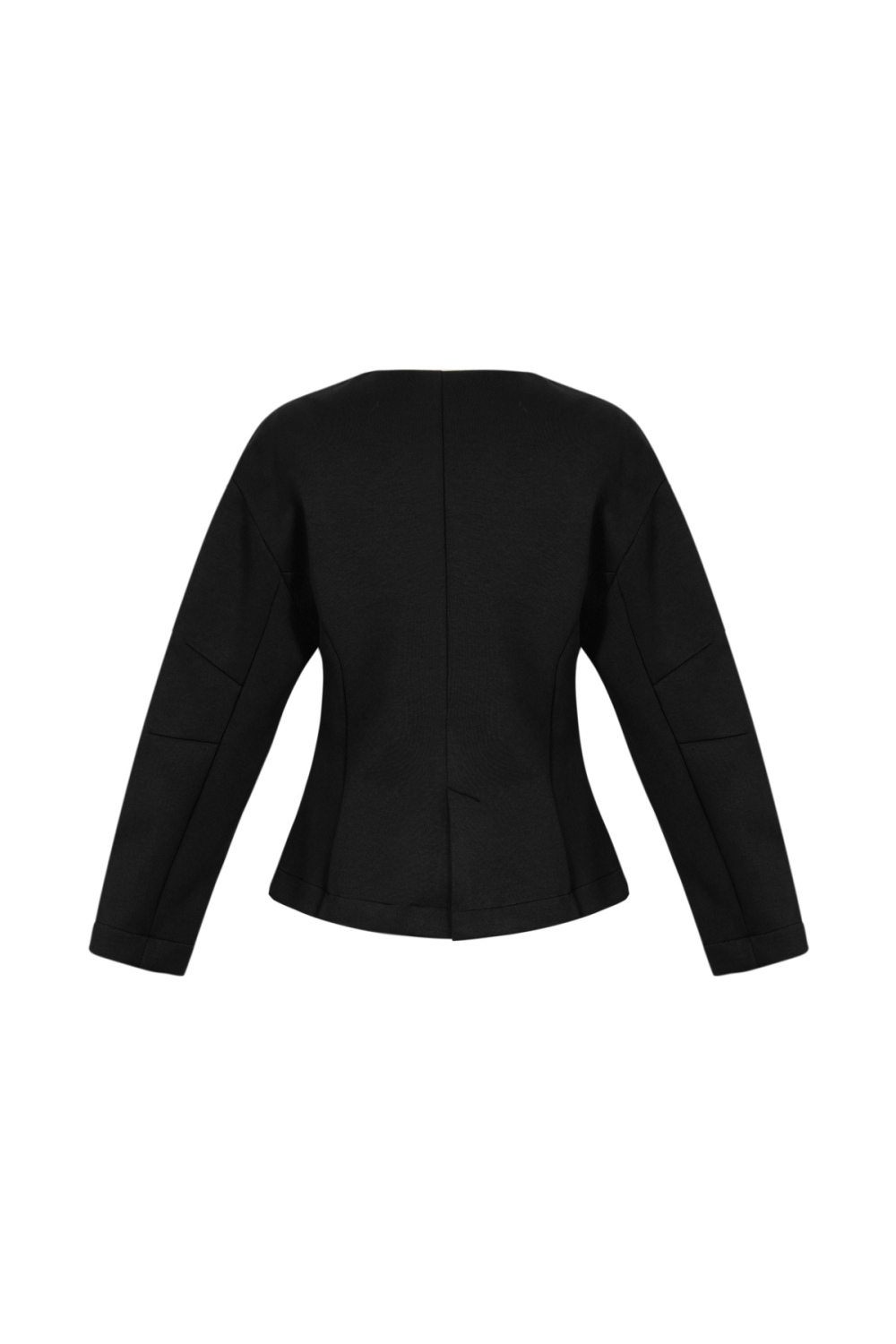 Tissu Polyester Fibre Ensemble De Costume Femme Élégant Couleur Unie Automne/Hiver h5Image3