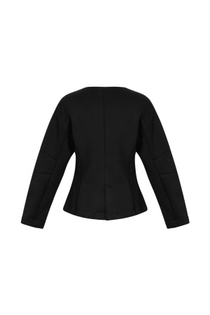 Tissu Polyester Fibre Ensemble De Costume Femme Élégant Couleur Unie Automne/Hiver h5 Image3