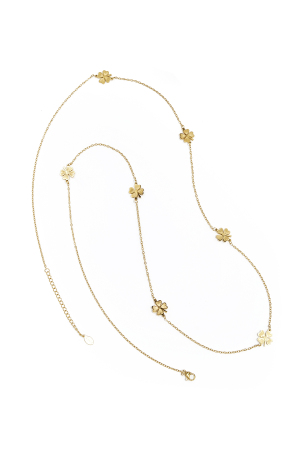 Collier Long Trèfle - Doré h5