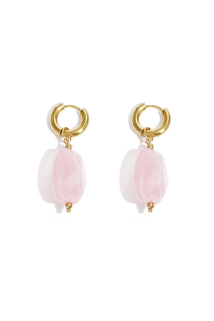 Boucles D'Oreilles Avec Perles Organiques h5