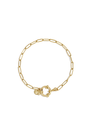 Bracelet Avec Fermoir Avant Et Maillons Ovales h5