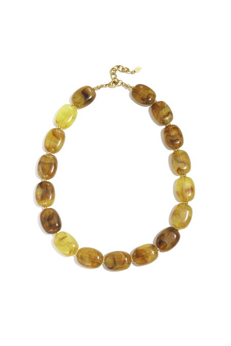 Collier de perles squovales