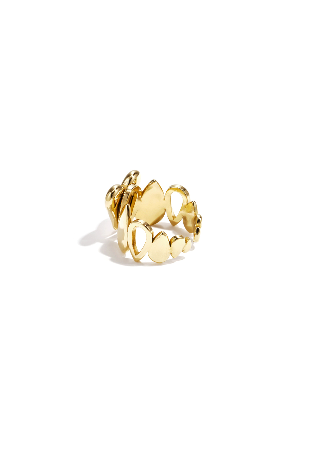 Bague Imposante Ornée De Pendentifs Et D'Un Cœur h5Image2