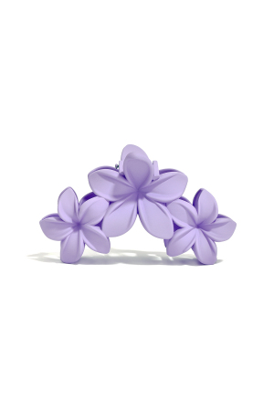 Barrette À Cheveux Grandes Fleurs - Rose Barbe À Papa h5 Image5