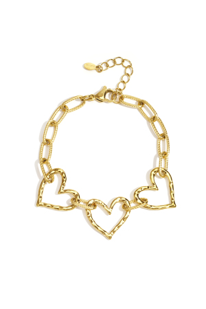 Bracelets À Chaîne En Acier Inoxydable, Série Cœur, Décontracté, Quotidien, Simple, Bijoux Pour Femmes h5 