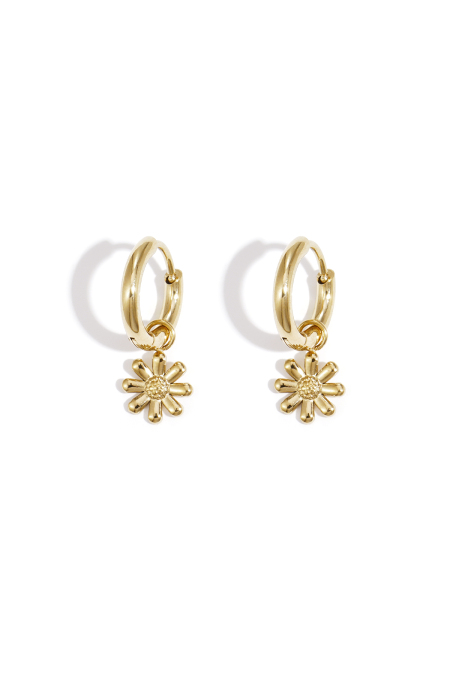 Boucles D'Oreilles Little Daisy En Acier Inoxydable