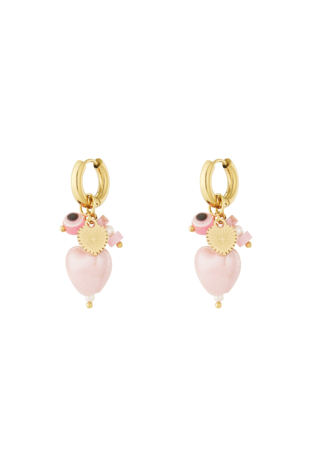 Boucles D'Oreilles Citron Avec Breloques 