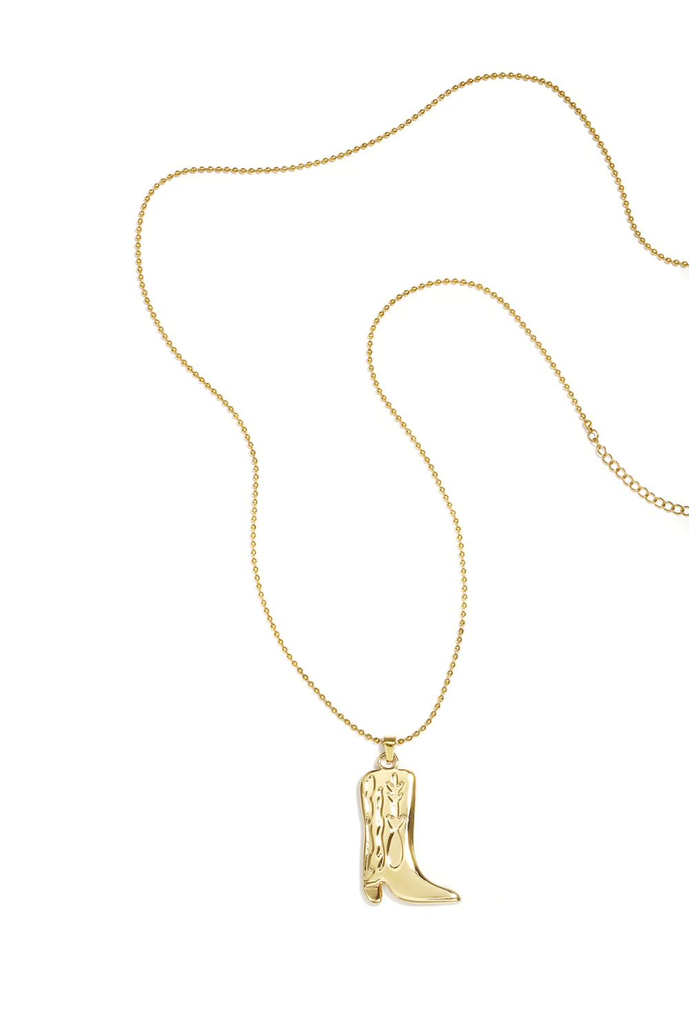 Long Collier Avec Botte De Cowboy 