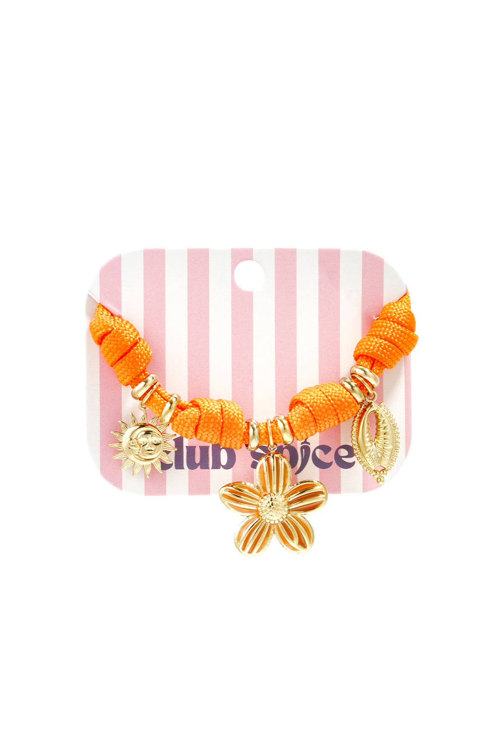 Bracelet En Corde Avec Nœuds Et Breloques Diverses Image5