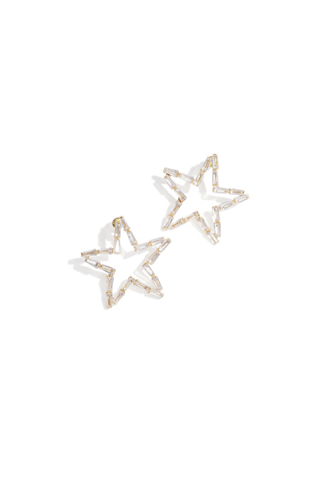 Boucles d'oreilles à tige en cuivre Étoile Élégant Noël Série Luxueuse Bijoux pour femmes