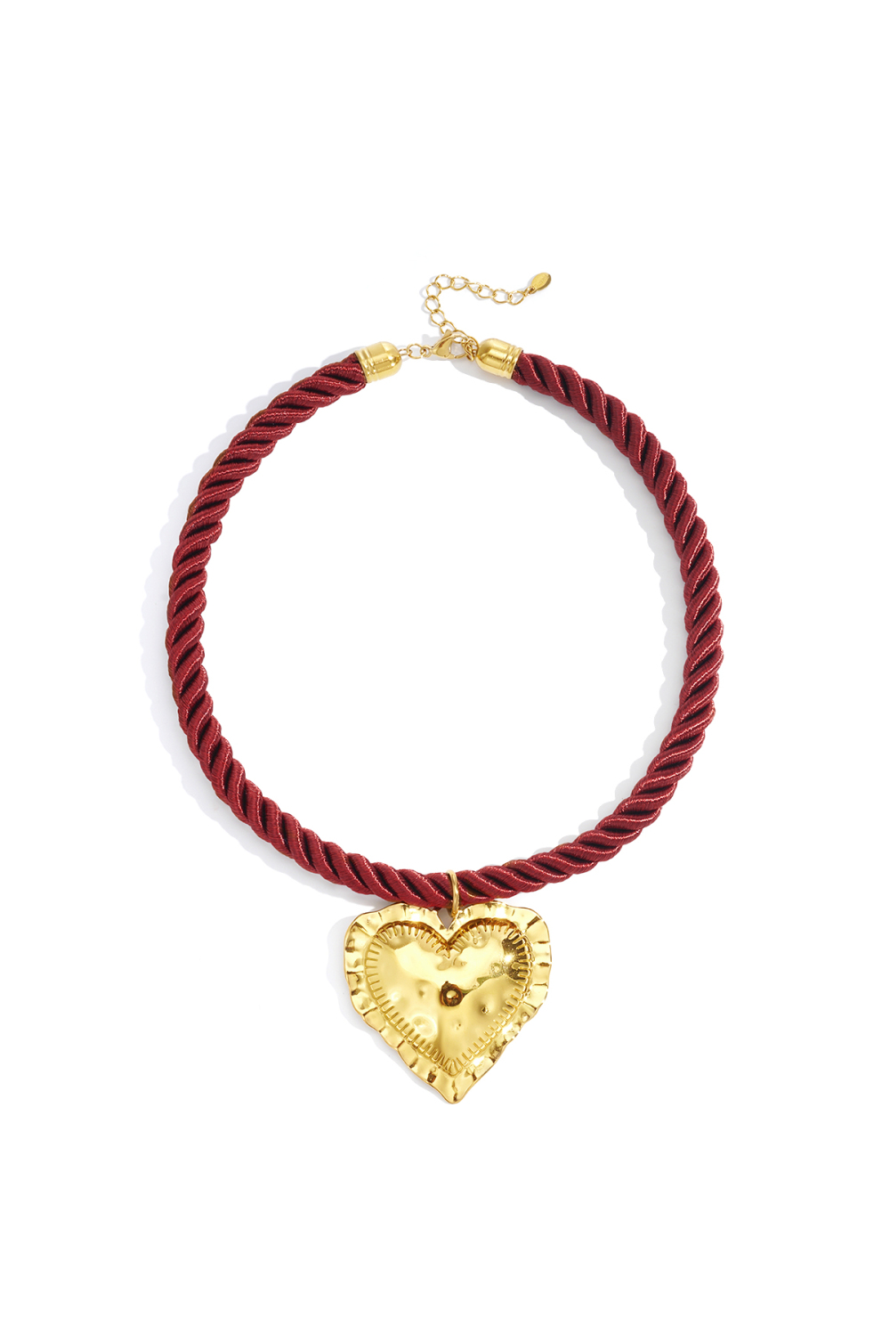 Colliers Pendentifs En Polyester Cœur Rétro Daily Classic Series Bijoux Pour Femmes