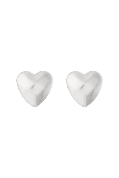 Boucles d'oreilles à tige en forme de cœur 2
