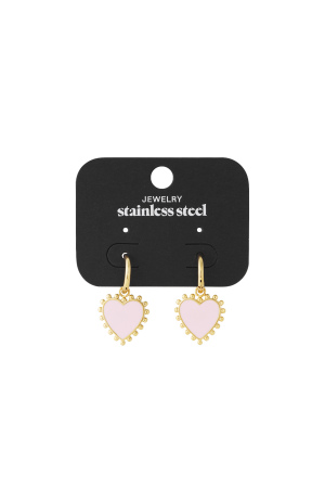 Boucles D'Oreilles Funky Heart h5 Image6