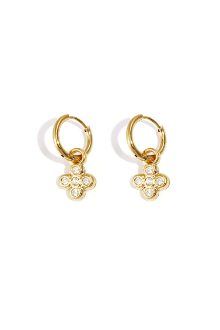 boucles d'oreilles classe trèfle