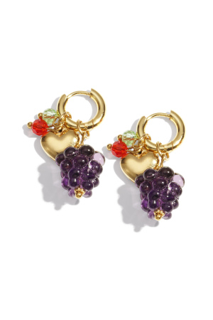 Boucles D'Oreilles Pendantes En Acier Inoxydable, Série Fruit Daily Daily Simple, Bijoux Pour Femmes h5 Image3