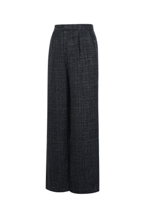 Tissu En Fibre De Polyester Femmes Pantalon Droit Élégant À Carreaux Automne/Hiver h5 Image2