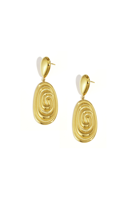 Boucles d'oreilles pendantes en acier inoxydable, forme irrégulière, série décontractée, simple et quotidienne, bijoux pour femmes