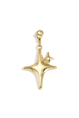 Bijou Breloque Étoile Brillante Lettre Diy h5