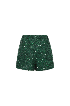 Tissu En Fibre De Polyester Femme Jupe Mini Élégante Paillettes Ensemble 2 Pièces h5 Image3