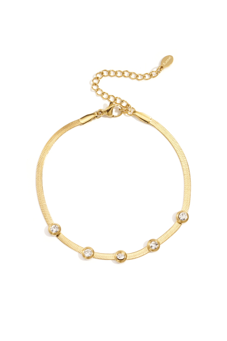 Bracelets à chaîne en strass Chaîne Casual Daily Simple Série Bijoux pour femmes