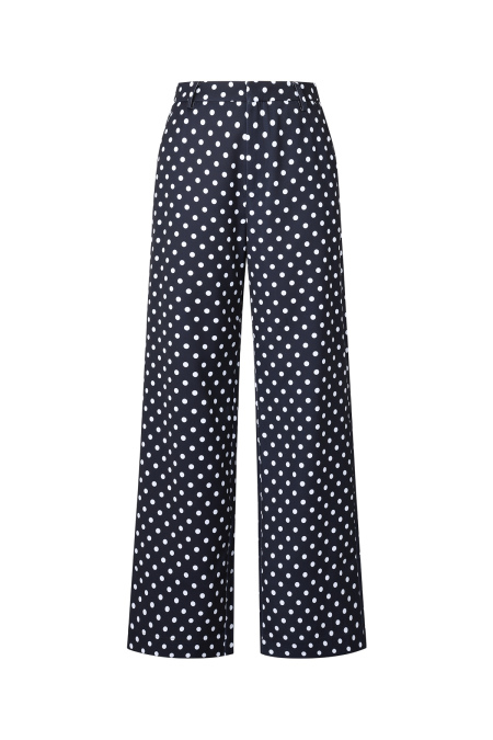 Tissu Polyester Fibre Femmes Pantalons Droits Élégants Points 2