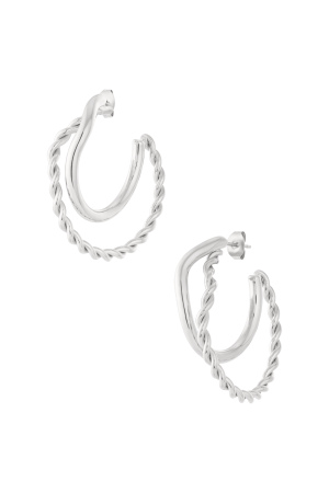 Boucles D'Oreilles Créoles Tressées Bio h5 Image3