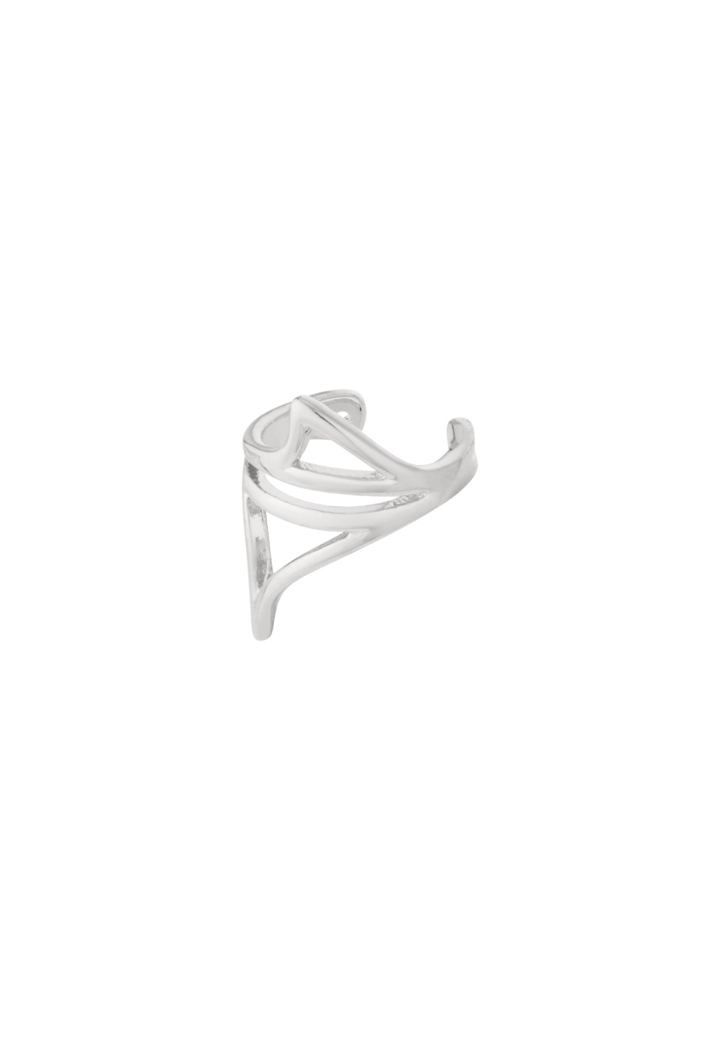 Boucles D'Oreilles Géométriques En Cuivre, Style Décontracté Et Quotidien Image3