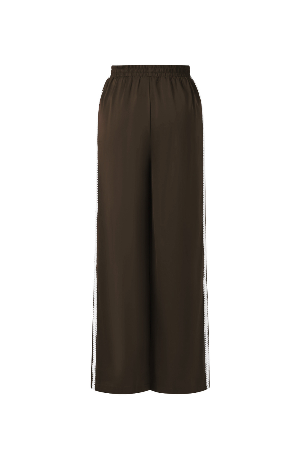 Tissu En Fibre De Polyester Femmes Pantalon Droit Sportif Contraste De Couleurs h5Image3