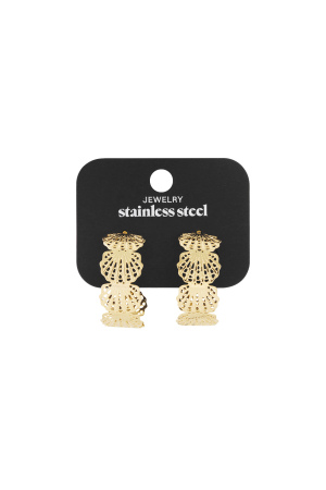 Boucles D'Oreilles Créoles Coquillages h5 Image4