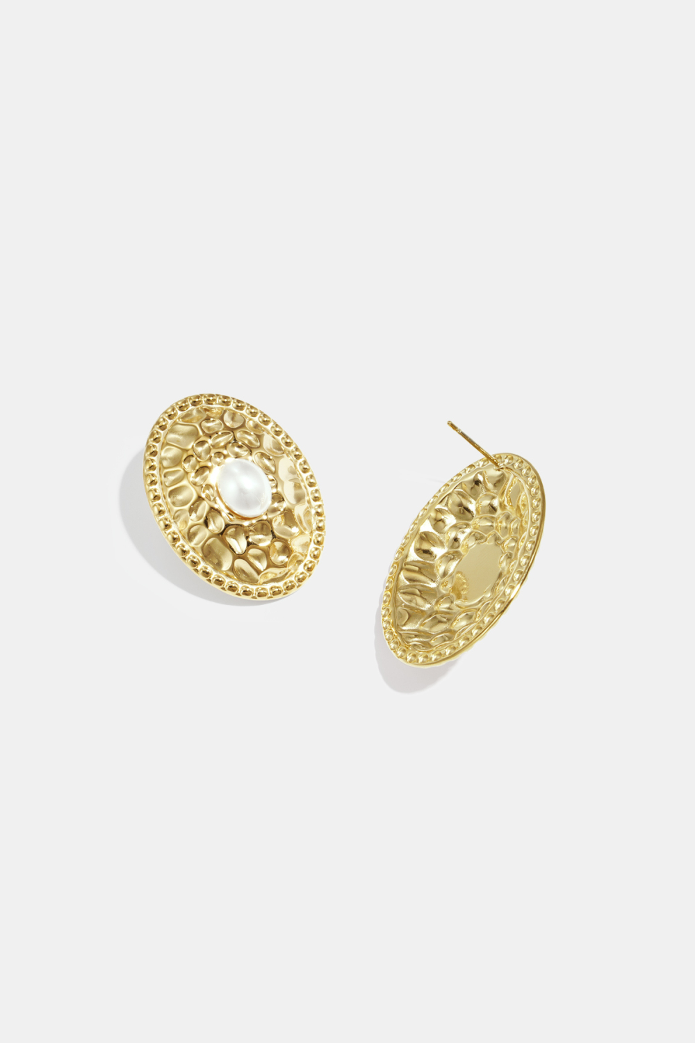 Boucles D'Oreilles À Clous En Acier Inoxydable, Motif Marteau, Collection Décontractée Et Simple Pour Femmes Image4