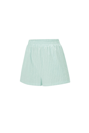 Cotton Woven Shorts Femme Casual Stripes h5 Image2