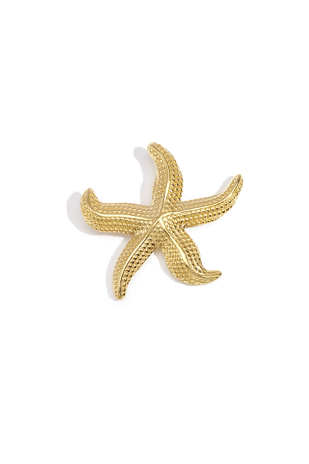 Broche épingle à cheveux en forme d'étoile de mer avec structure