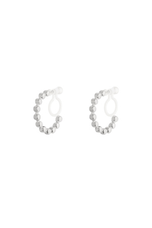 Boucles D'Oreilles À Clip En Perles Brillantes h5 Image3
