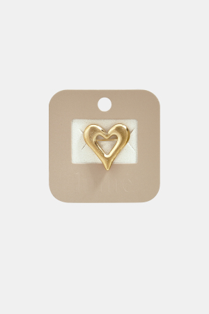 Bagues Statement En Forme De Cœur, Collection Décontractée Et Simple Pour Femmes h5 Image4