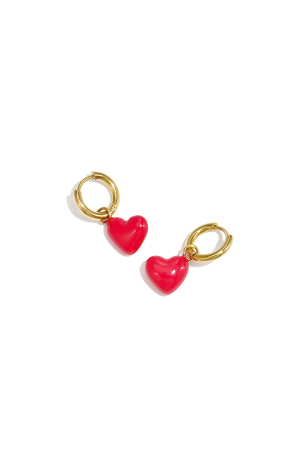 Boucles D'Oreilles En Forme De Cœur h5 