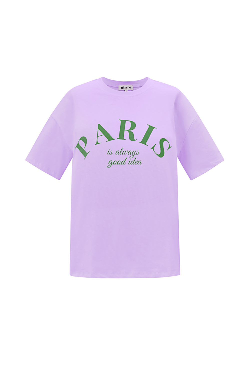 Cotton T-Shirt Femme Casual Letters h5Image6