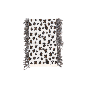Écharpe D'Hiver En Laine À Pompons Imprimé Léopard Pour Femme, 1 Pièce h5 Image7