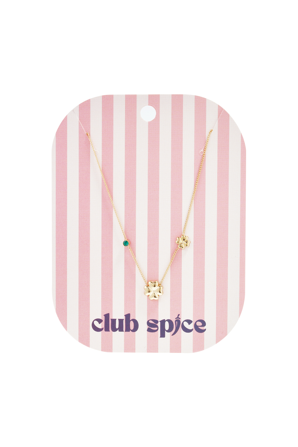 Collier Orné De Trèfles Et De Pierres Colorées Image3