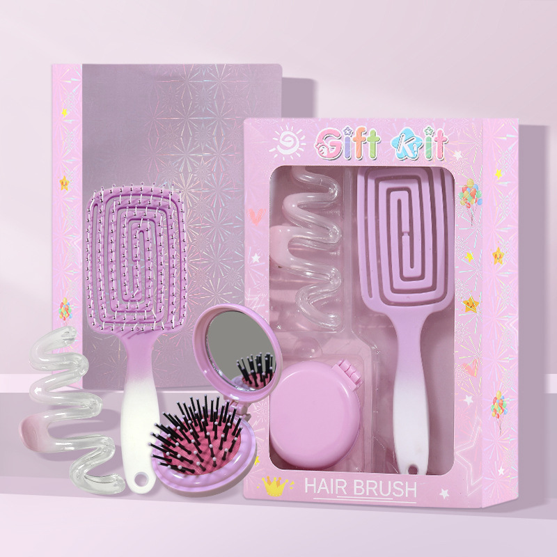 Ensemble De Peignes Et Brosses À Cheveux Polyvalentes À Coussin D'Air Pour Femmes 