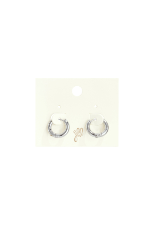 Boucles D'oreilles Créoles Basiques - Petites Acier Inoxydable h5 Image4