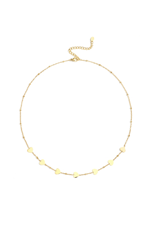 Colliers Chaîne En Acier Inoxydable, Série Cœur, Décontracté, Quotidien, Simple, Bijoux Pour Femmes h5