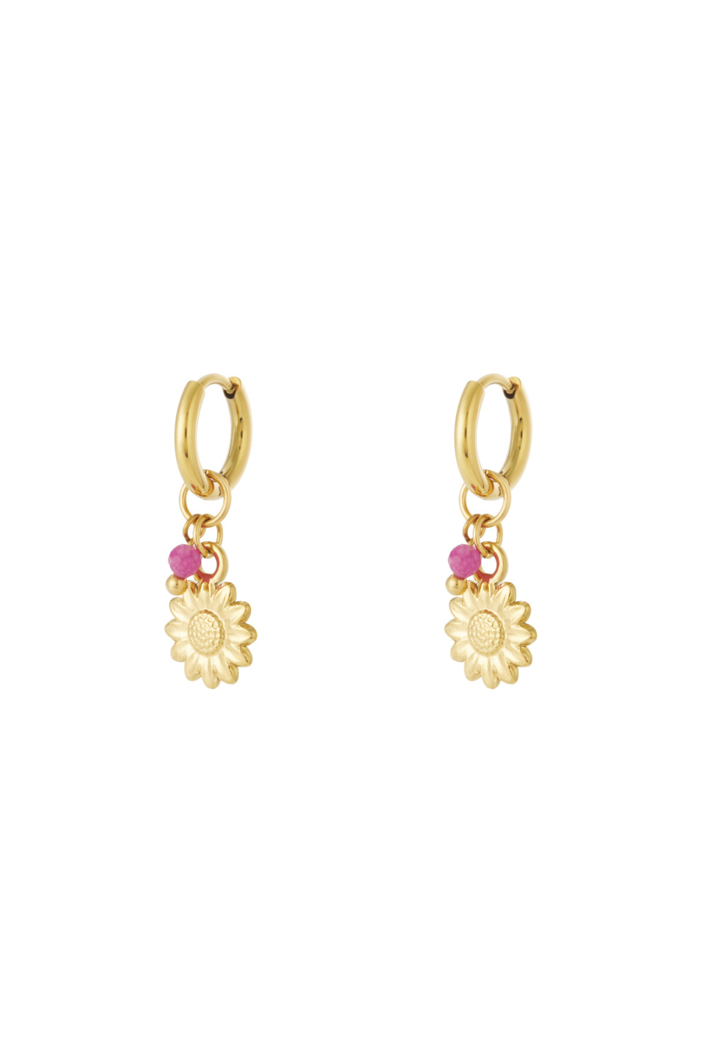 Boucles D'Oreilles Pétales Roses 