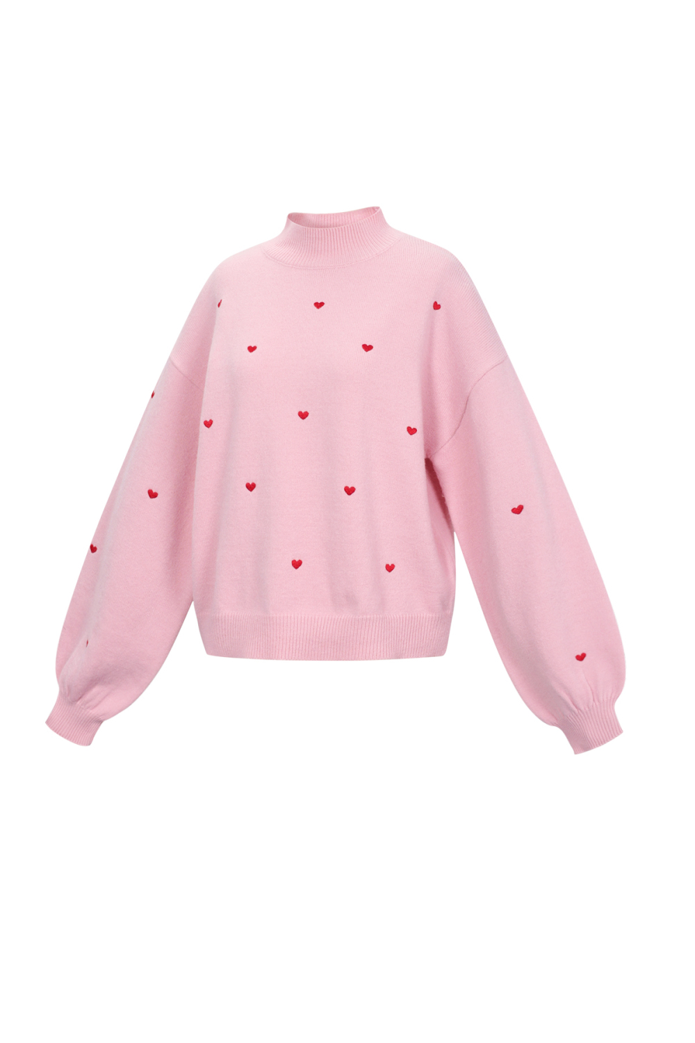 Pull Tricoté À Cœurs Image2