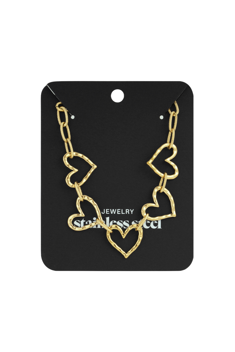 Colliers Chaîne En Acier Inoxydable, Série Cœur, Décontracté, Quotidien, Simple, Bijoux Pour Femmes Image7