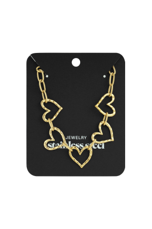 Colliers Chaîne En Acier Inoxydable, Série Cœur, Décontracté, Quotidien, Simple, Bijoux Pour Femmes h5 Image7