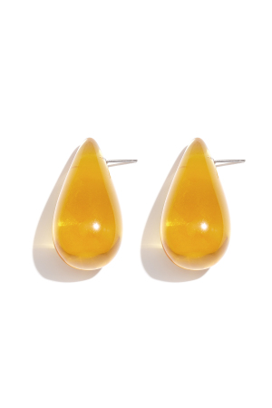 Boucles D'Oreilles Avec Clous En Résine En Forme De Larme h5 Image3