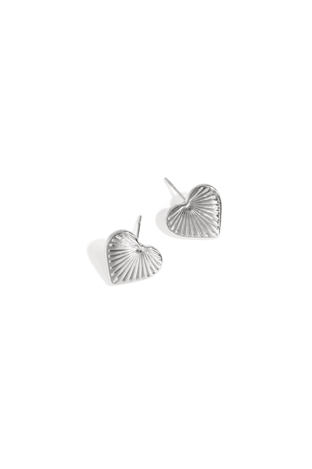 Boucles D'Oreilles À Tige En Acier Inoxydable, Série Heart Daily Daily Simple, Bijoux Pour Femmes h5Image3
